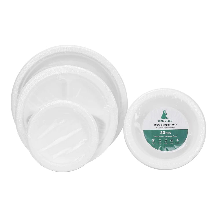 Eco-Friendly Disposable Biodegradable Plates Sugarcane Bagasse Paper Plates - Sugarcane Bagasse Eco-Friendly Disposable Biodegradable Plates Sugarcane Bagasse Paper Plates - Sugarcane Bagasse