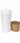 20 oz White Paper Cup | Extra-Large Takeaway Cup Wholesale - product angle image 3
