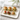 Small Rectangular Kraft Paper Plate for appetizer finger food service - kraft paper plates wholesale product scene